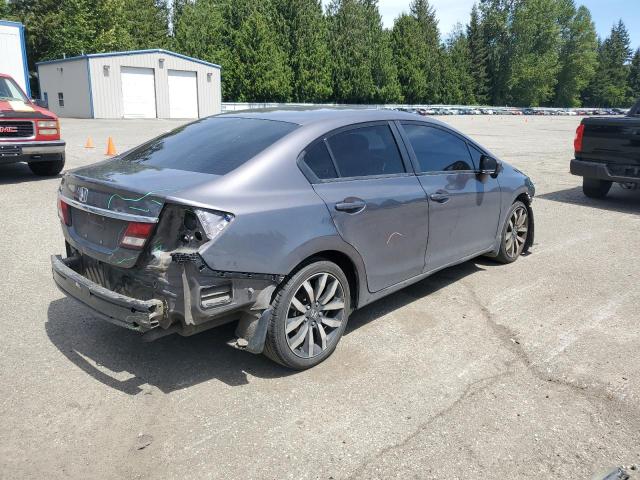 2HGFB2F99FH529474 - 2015 HONDA CIVIC EXL GRAY photo 3