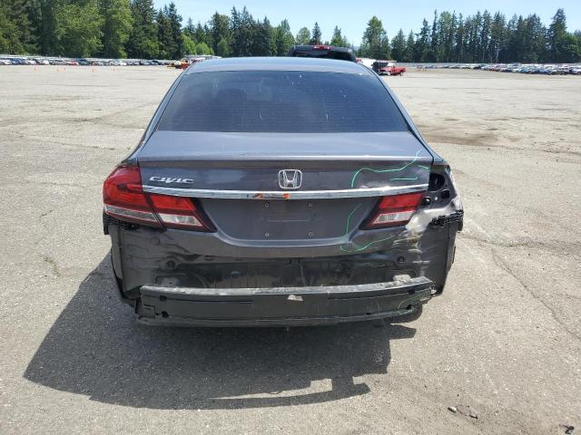 2HGFB2F99FH529474 - 2015 HONDA CIVIC EXL GRAY photo 6