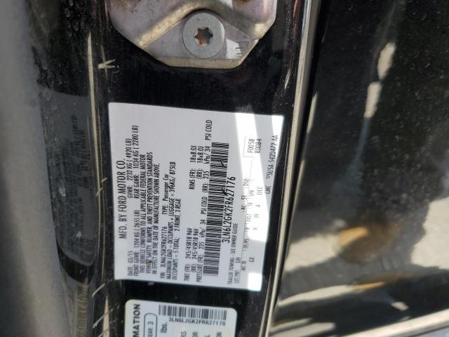 3LN6L2GK2FR627176 - 2015 LINCOLN MKZ BLACK photo 12