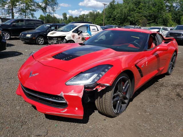 1G1YM2D78E5104782 - 2014 CHEVROLET CORVETTE STINGRAY Z51 3LT RED photo 1