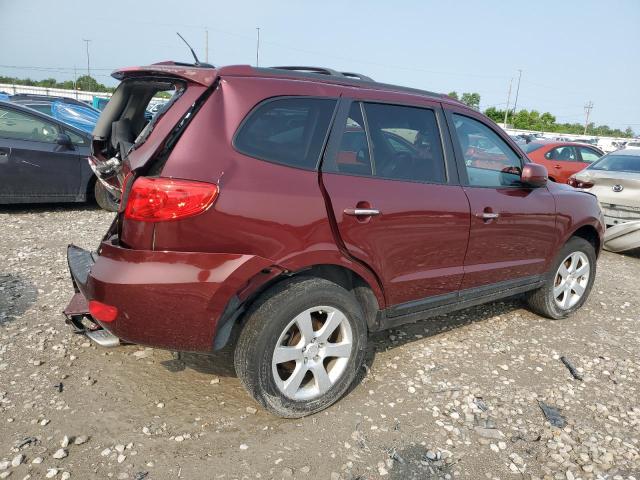 5NMSH13E29H289202 - 2009 HYUNDAI SANTA FE SE MAROON photo 3