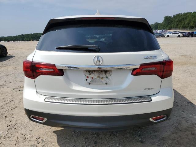 5FRYD4H49FB011464 - 2015 ACURA MDX TECHNOLOGY WHITE photo 6