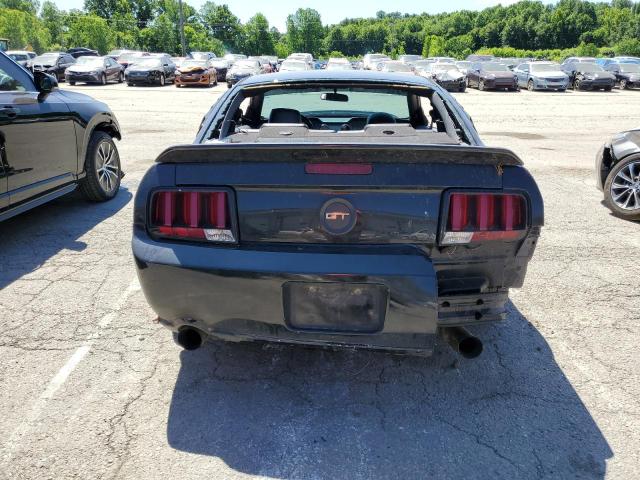 1ZVHT82H055223027 - 2005 FORD MUSTANG GT BLACK photo 6