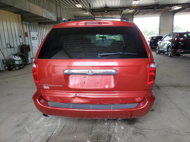 1C4GP45R15B281309 - 2005 CHRYSLER TOWN & COU მუქწითელი ფოტო 6