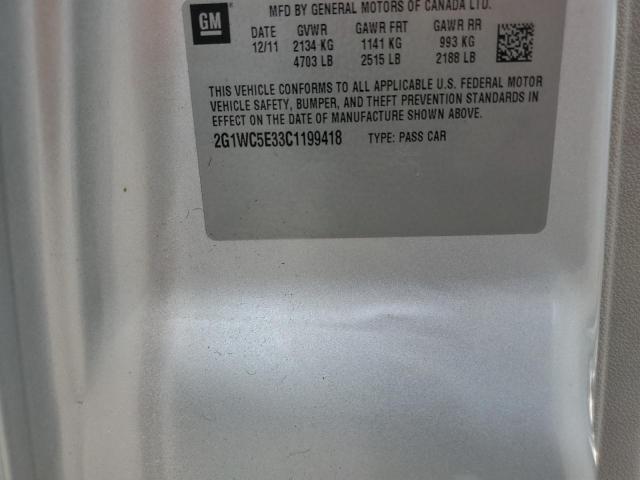 2G1WC5E33C1199418 - 2012 CHEVROLET IMPALA LTZ SILVER photo 12