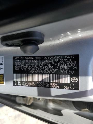 JTDKARFPXH3021723 - 2017 TOYOTA PRIUS PRIM 银色 照片 12