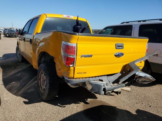 1FTFW1CF2EKG53035 - 2014 FORD F150 SUPERCREW YELLOW photo 2