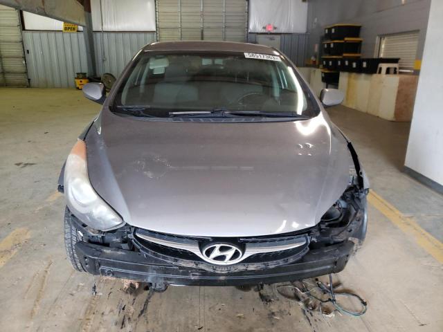 KMHDH4AE8DU737582 - 2013 HYUNDAI ELANTRA GLS SILVER photo 5