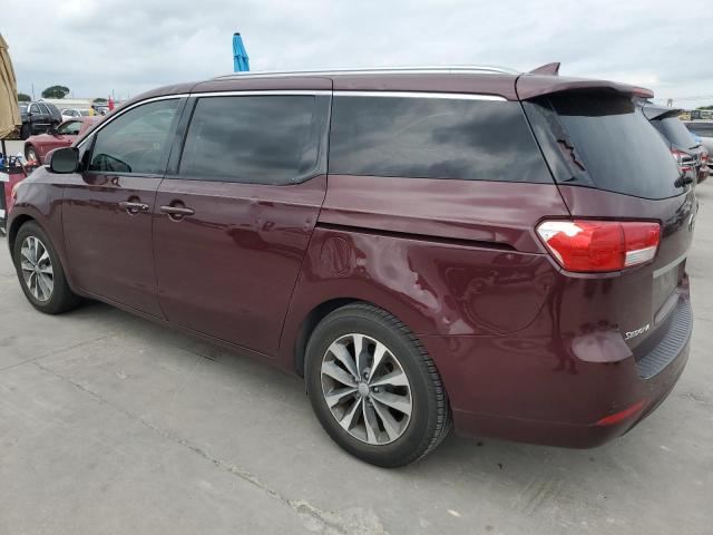 KNDMC5C12G6153948 - 2016 KIA SEDONA EX BURGUNDY photo 2