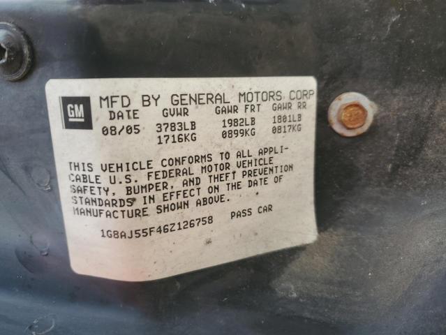 1G8AJ55F46Z126758 - 2006 SATURN ION LEVEL 2 RED photo 12