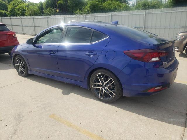 KMHD04LB9LU069820 - 2020 HYUNDAI ELANTRA SPORT BLUE photo 2