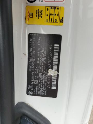 WBAKG1C56BE362564 - 2011 BMW 335 IS WHITE photo 13