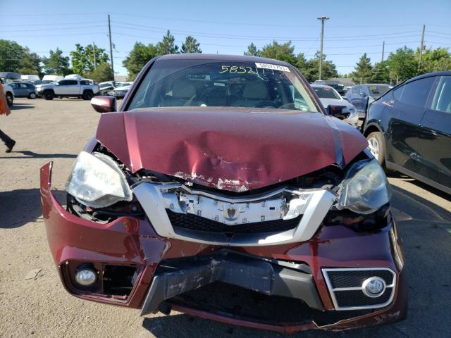 5J8TB1H29AA000336 - 2010 ACURA RDX BURGUNDY photo 5