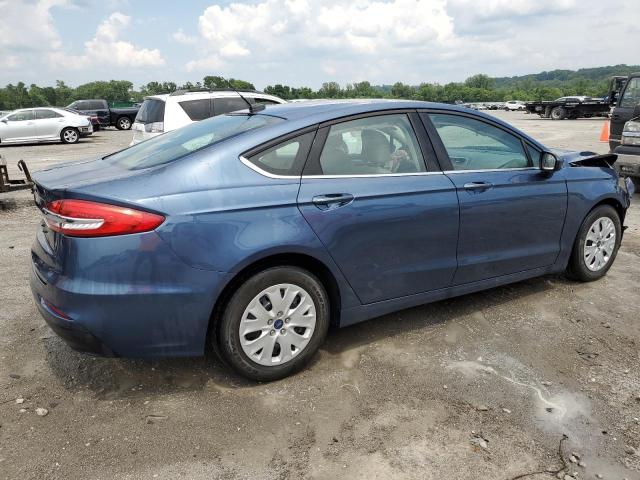 3FA6P0G7XKR231747 - 2019 FORD FUSION S BLUE photo 3