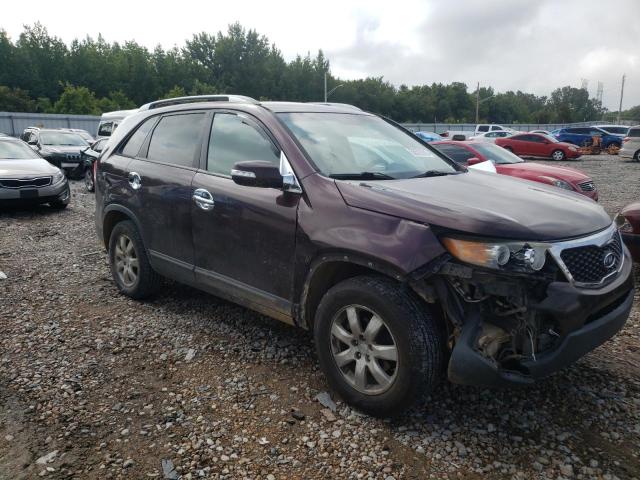 5XYKT3A14BG139263 - 2011 KIA SORENTO BASE BURGUNDY photo 4