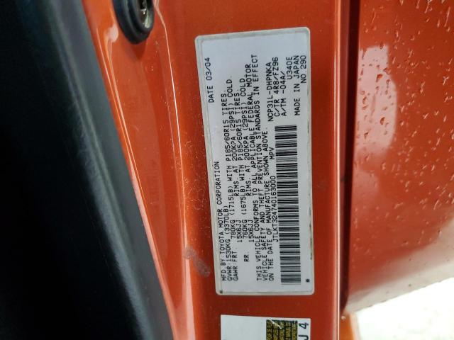 JTLKT324740163000 - 2004 TOYOTA SCION XB Narıncı foto 14