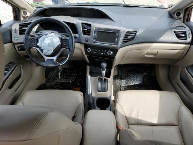 19XFB2F97CE320028 - 2012 HONDA CIVIC EXL მუქწითელი ფოტო 8