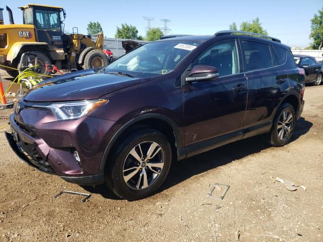 2T3RFREV0HW580145 - 2017 TOYOTA RAV4 XLE PURPLE photo 1