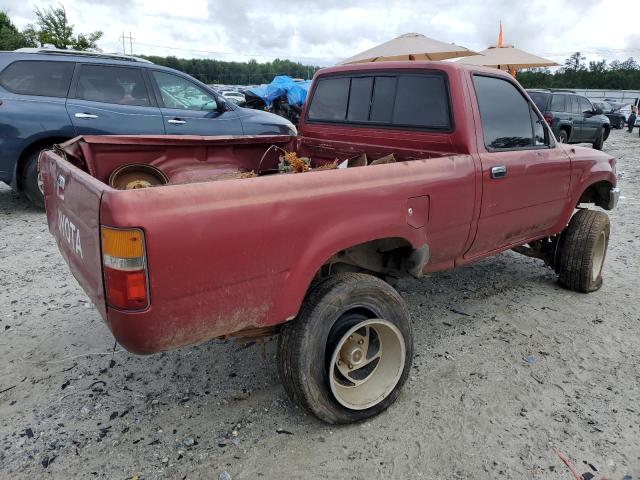 JT4RN01P1L7030348 - 1990 TOYOTA PICKUP 1/2 TON SHORT WHEELBASE DLX RED photo 3