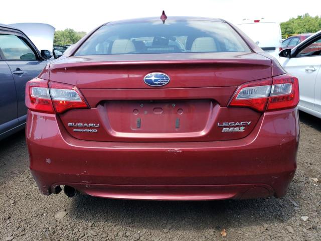 4S3BNAJ69G3057261 - 2016 SUBARU LEGACY 2.5I LIMITED BURGUNDY photo 6