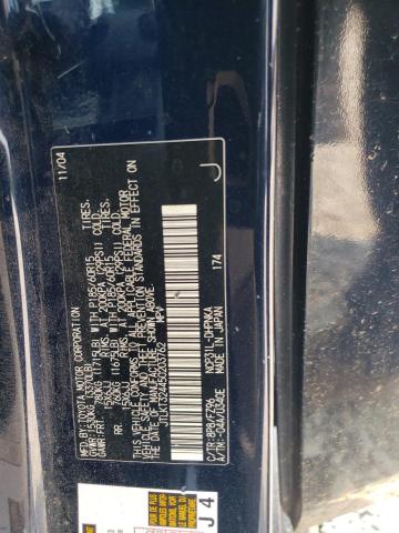 JTLKT324450203762 - 2005 TOYOTA SCION XB BLUE photo 12