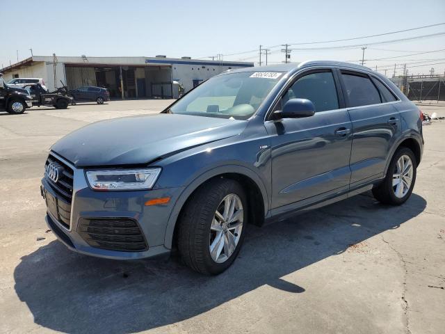 WA1HCCFS1JR004053 - 2018 AUDI Q3 PREMIUM PLUS BLUE photo 1