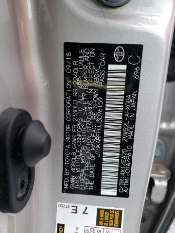 JTDKARFP0J3096159 - 2018 TOYOTA PRIUS PRIM 银色 照片 12
