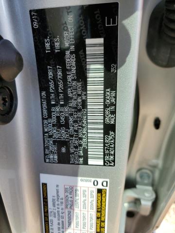 JTEBU5JR6J5494193 - 2018 TOYOTA 4RUNNER SR5/SR5 PREMIUM 银色 照片 14