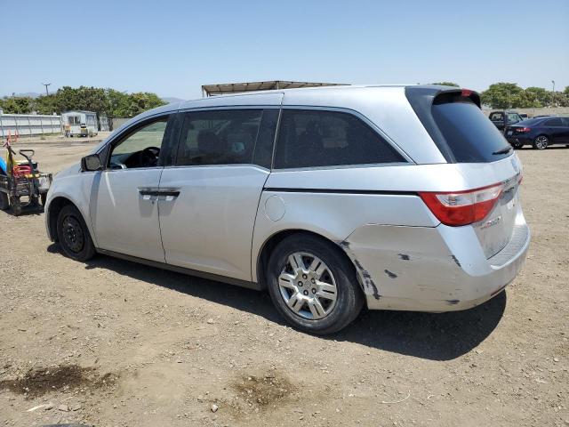 5FNRL5H23BB023066 - 2011 HONDA ODYSSEY LX SILVER photo 2