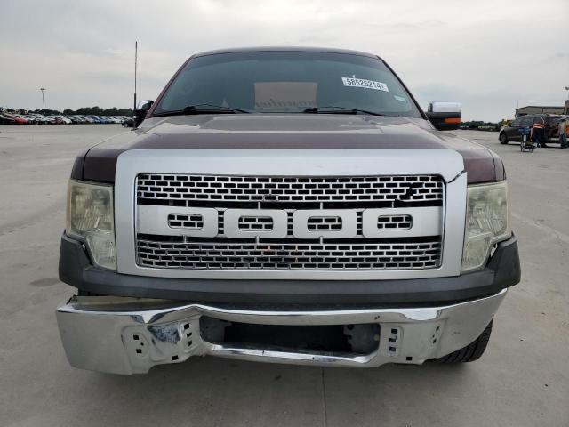 1FTRW12W39FA00596 - 2009 FORD F150 SUPERCREW BURGUNDY photo 5