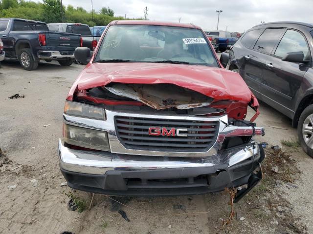 1GTCS148848203917 - 2004 GMC CANYON RED photo 5