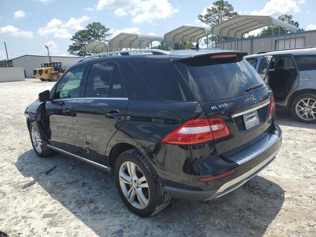4JGDA5HB7CA027966 - 2012 MERCEDES-BENZ ML 350 4MATIC BLACK photo 2