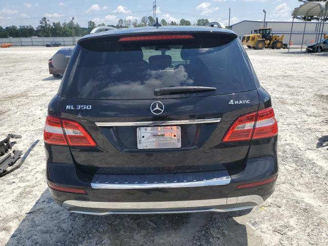 4JGDA5HB7CA027966 - 2012 MERCEDES-BENZ ML 350 4MATIC BLACK photo 6