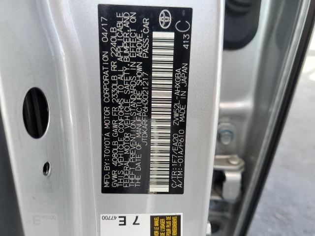 JTDKARFP6H3021217 - 2017 TOYOTA PRIUS PRIM SILVER photo 13