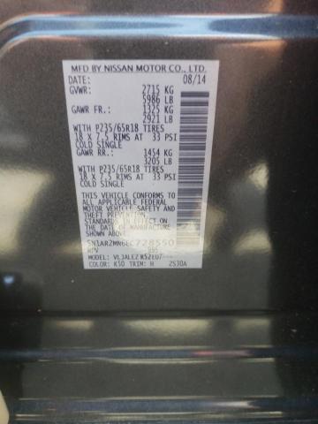 5N1AR2MN6EC728550 - 2014 NISSAN PATHFINDER S GRAY photo 13