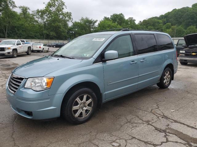 2A8HR54P38R829667 - 2008 CHRYSLER TOWN & COU TOURING BLUE photo 1