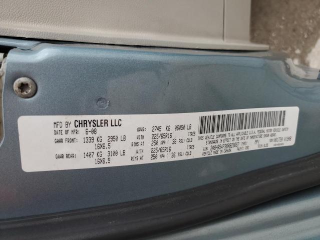 2A8HR54P38R829667 - 2008 CHRYSLER TOWN & COU TOURING BLUE photo 13