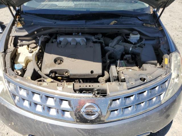 JN8AZ08T97W521772 - 2007 NISSAN MURANO SL GRAY photo 12