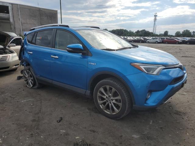 JTMDJREV7GD013371 - 2016 TOYOTA RAV4 HV LIMITED BLUE photo 4