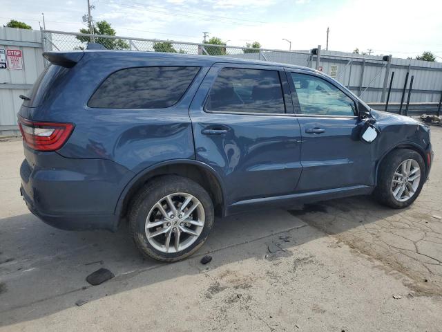 1C4RDJDG4MC599000 - 2021 DODGE DURANGO GT BLUE photo 3