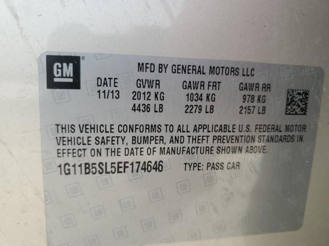 1G11B5SL5EF174646 - 2014 CHEVROLET MALIBU LS TAN photo 12