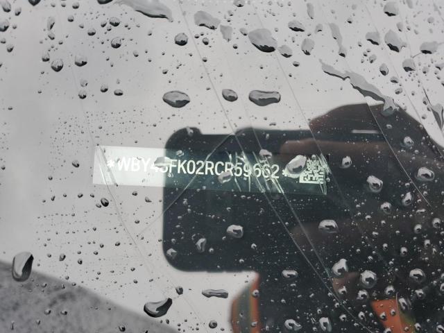 WBY43FK02RCR59662 - 2024 BMW I5 M60 GRAY photo 12