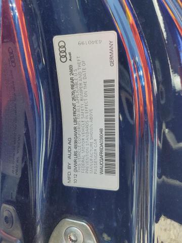 WAUCGAFR6DA036048 - 2013 AUDI S5 PREMIUM PLUS 蓝色 照片 12