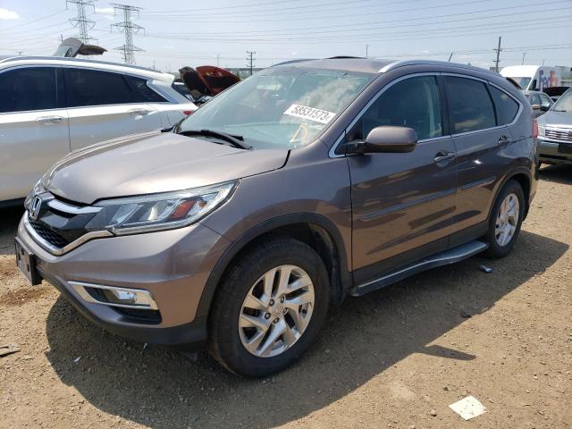 5J6RM4H77FL002804 - 2015 HONDA CR-V EXL GRAY photo 1