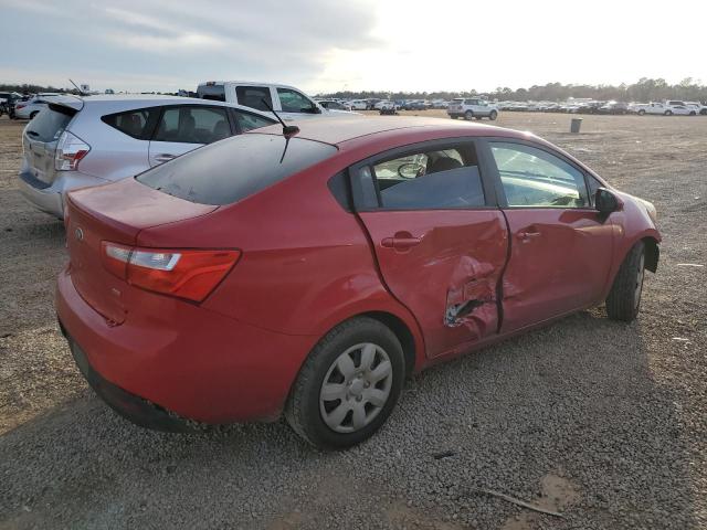 KNADM4A30D6222219 - 2013 KIA RIO LX RED photo 3