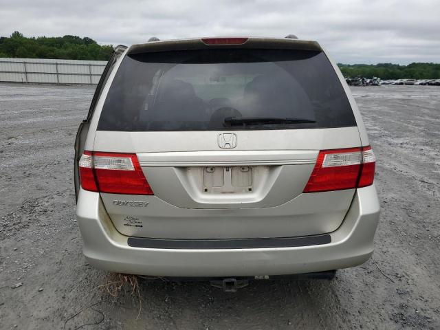5FNRL38626B424217 - 2006 HONDA ODYSSEY EXL SILVER photo 6
