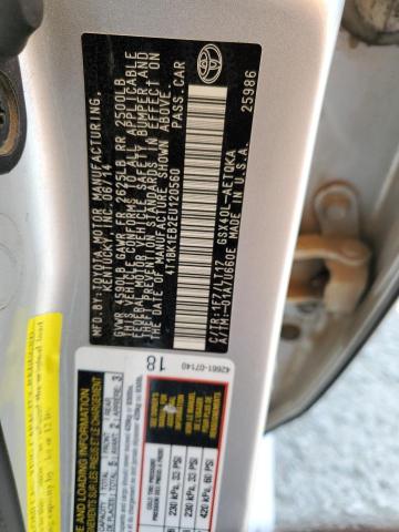 4T1BK1EB2EU120560 - 2014 TOYOTA AVALON BASE SILVER photo 12