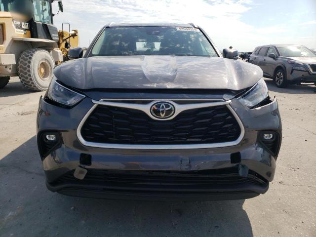 5TDGZRAH9NS544921 - 2022 TOYOTA HIGHLANDER XLE CHARCOAL photo 5