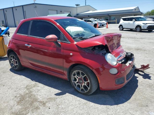 3C3CFFBR1CT187769 - 2012 FIAT 500 SPORT RED photo 4