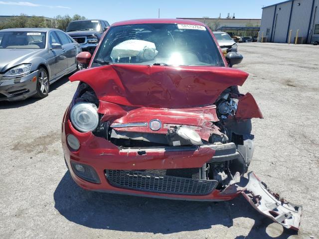 3C3CFFBR1CT187769 - 2012 FIAT 500 SPORT RED photo 5